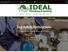 Tablet Screenshot of idealplumbing.ca